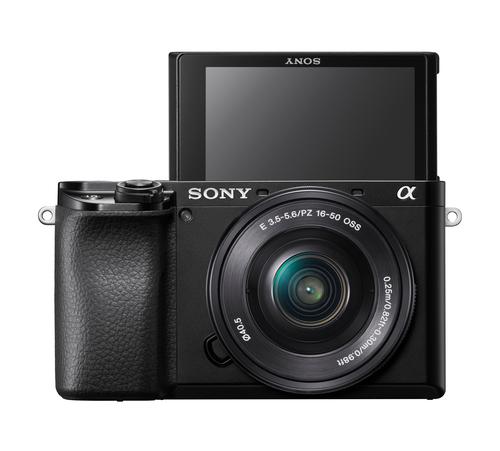 Sony ÃŽÂ± Alpha 6100 Fotocamera Digitale Mirrorless con Obiettivo Intercambiabile SELP 16-50mm, Sensore APS-C, Real Time Ey