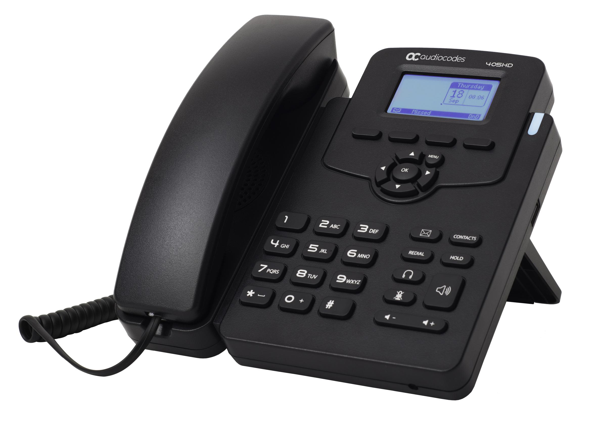 Audiocodes AudioCodes 405 IP-Phone PoE Black2 Ethernet 10/100 ports, 4 Programmable keys, 132x64 G