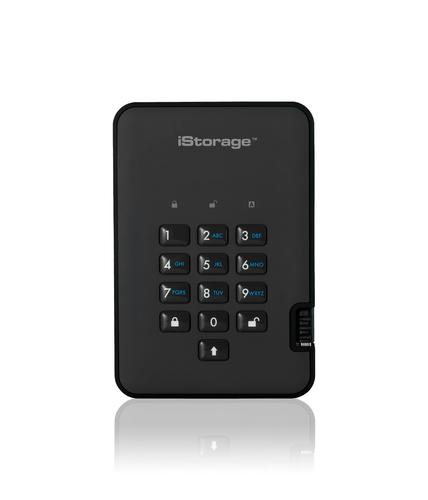 iStorage diskAshur 2 disco rigido esterno 4 TB 5400 Giri/min USB tipo A 3.2 Gen 1 [3.1 Gen 1] Nero (diskAshur2 256-bit 4TB - Bl