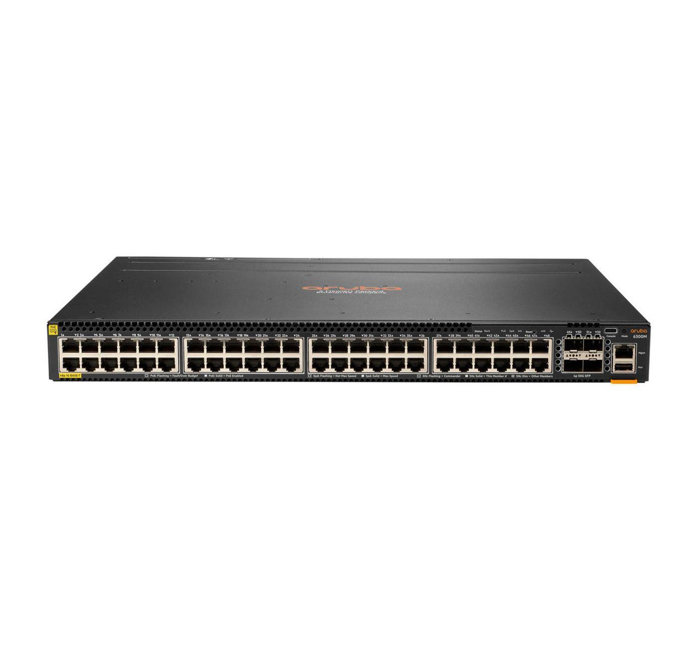 HPE Aruba Networking Aruba 6300M Gestito L3 Gigabit Ethernet 10/100/1000 Supporto Power over Ethernet PoE 1U Grigio (Aruba 6300