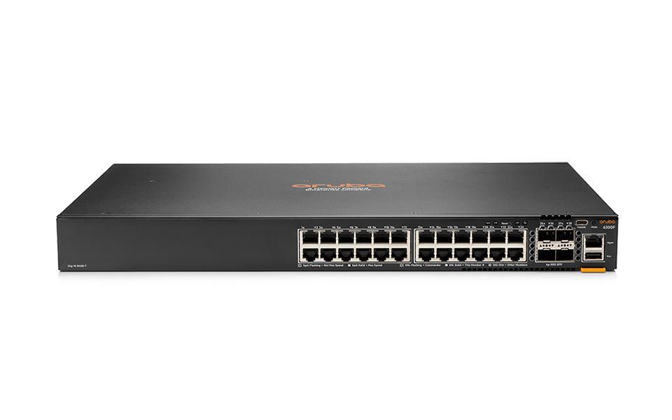Aruba CX 6300F Gestito L3 Gigabit Ethernet [10/100/1000] Nero (Aruba 6300F 24G 4SFP56 Sw)