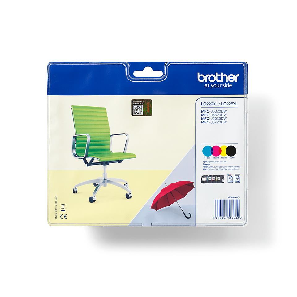 Brother LC229XLVALBPDR cartuccia d'inchiostro 4 pz Originale Nero, Ciano, Magenta, Giallo