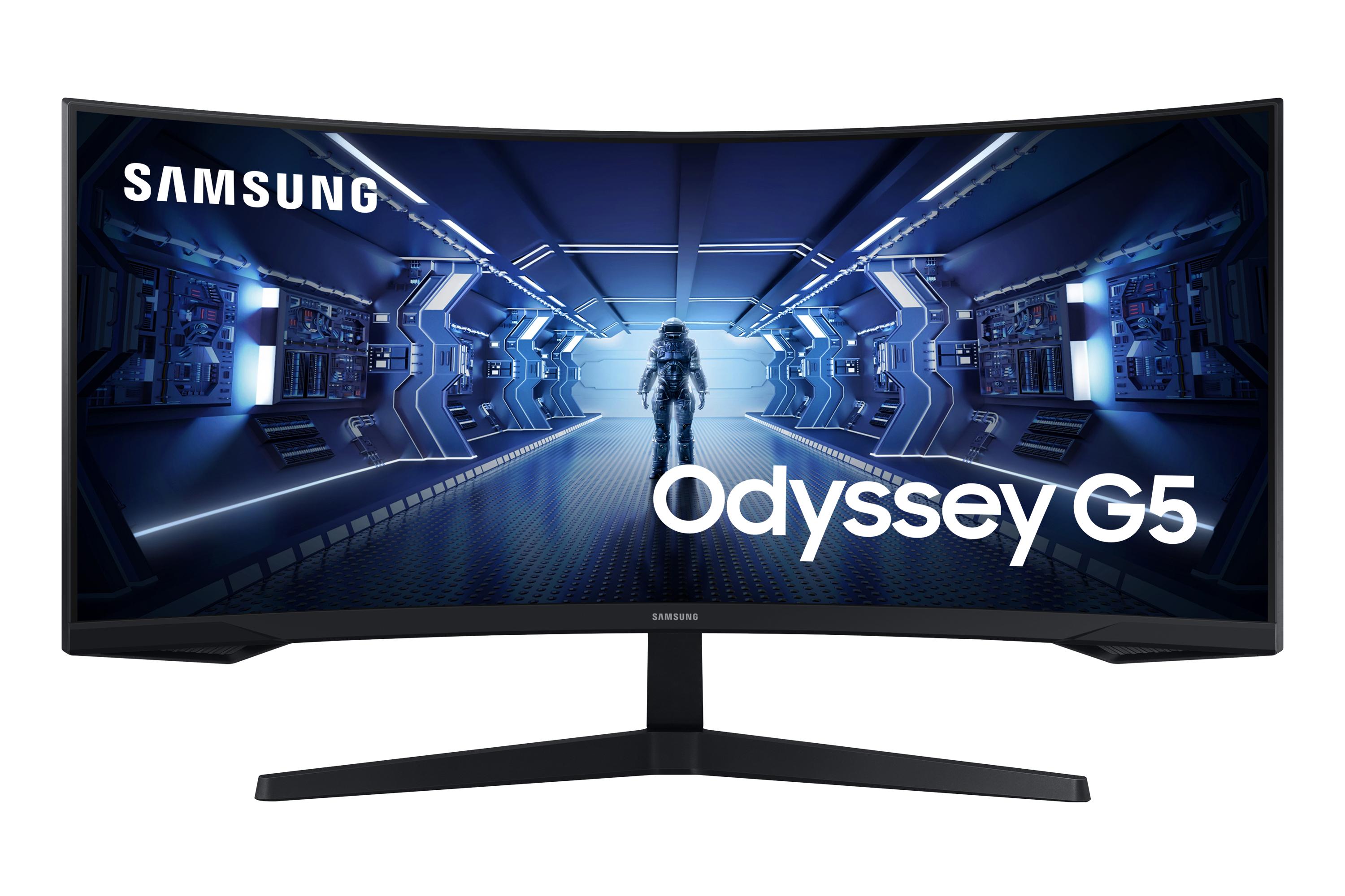 Samsung Monitor Gaming Odyssey G5 da 34" Ultra WQHD Curvo (Samsung LCD C34G55TWWP 34 black)