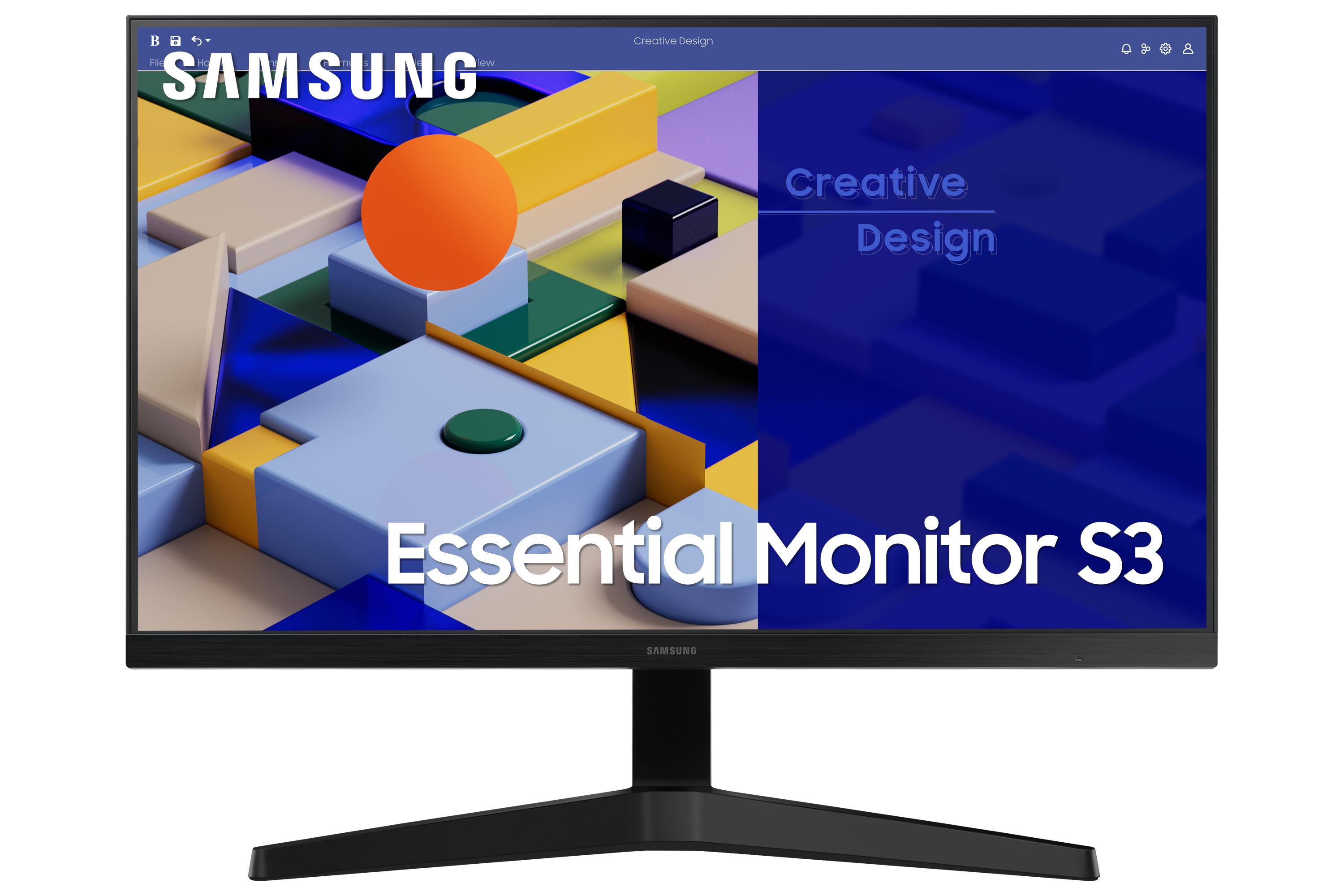 Samsung Monitor LED Serie S31C da 24" Full HD Flat (S24C310EAU 61 cm 24 1920 x - 1080 pixels Full HD LED Black - Warranty 12M)