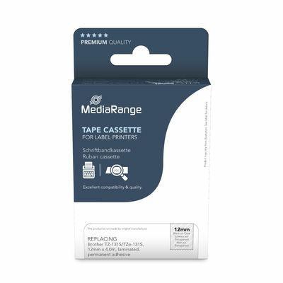 Nastro MediaRange ca. Brother TZ-131S/TZe-131S 12 mm 4 m/s