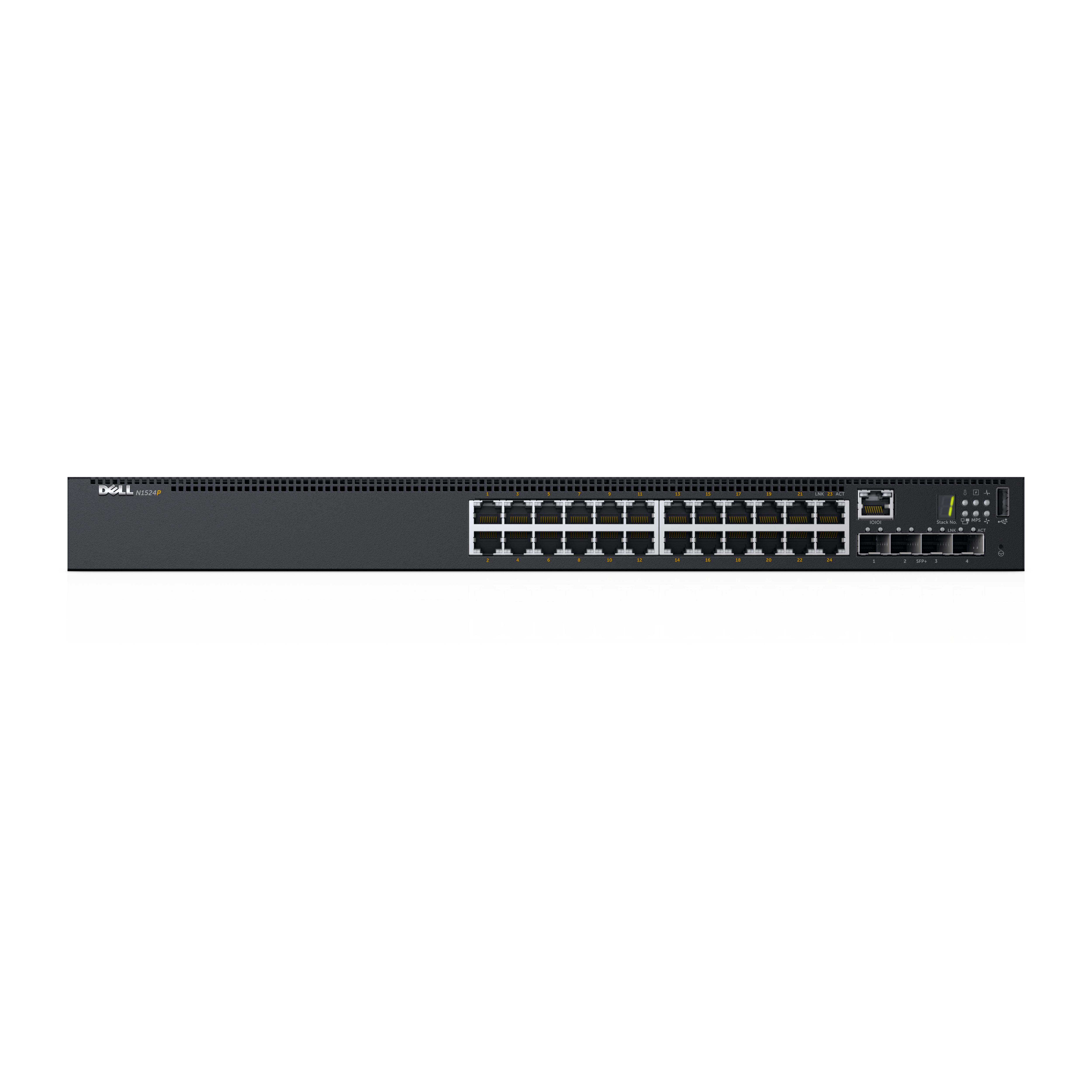 DELL N1524 switch di rete Gestito L3 Gigabit Ethernet (10/100/1000) Supporto Power over Ethernet (PoE) 1U Nero