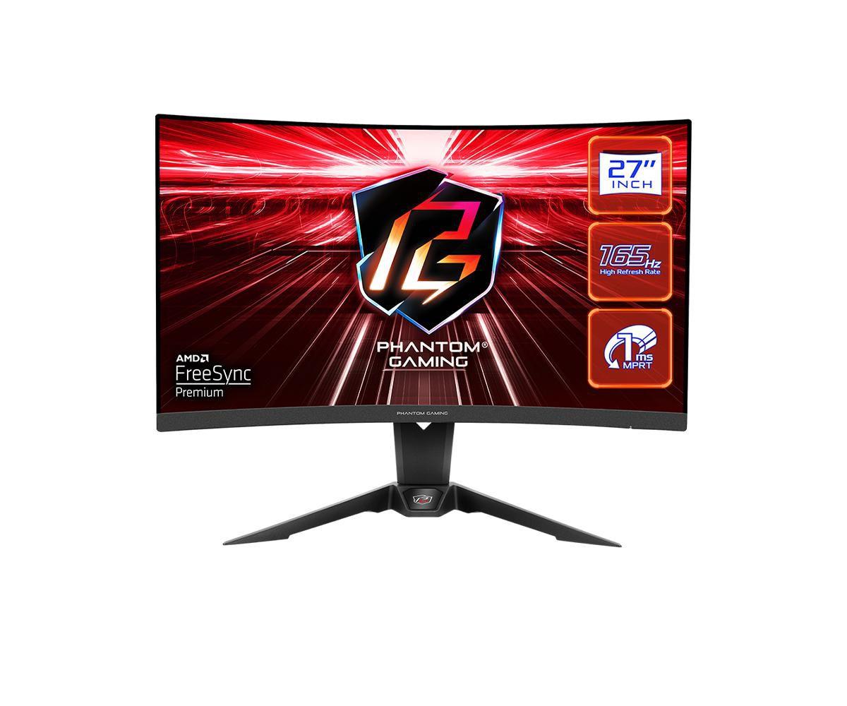 Asrock PG27Q15R2A Monitor PC 68,6 cm [27] 2560 x 1440 Pixel Wide Quad HD Nero (Asrock 27 QHD Curved Gaming Monitor [PG27Q15R2A]