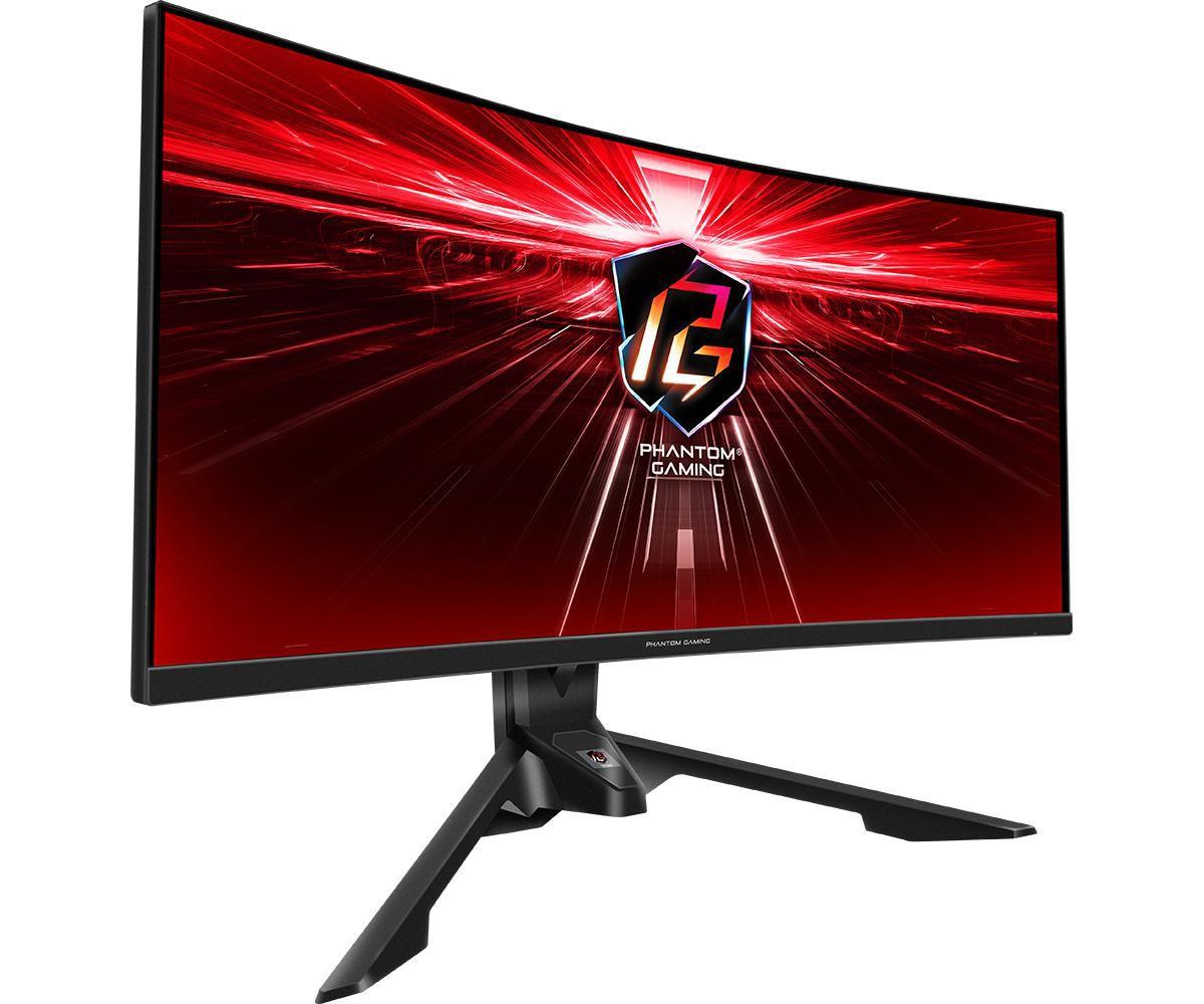 Asrock PG34WQ15R3A Monitor PC 86,4 cm [34] 3440 x 1440 Pixel Wide Quad HD OLED Nero (Asrock 34 WQHD Curved Gaming Monitor [PG34
