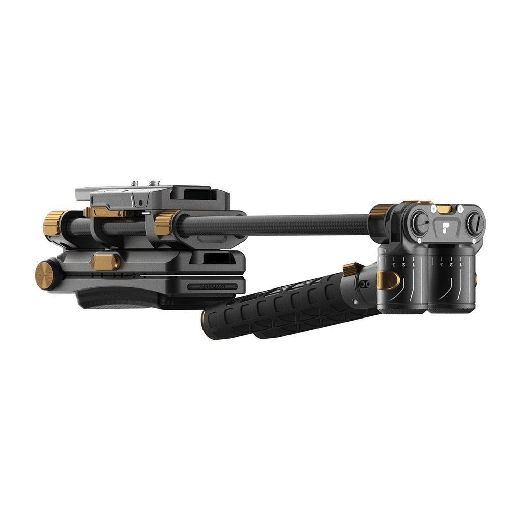 Rig per fotocamera con supporto a spalla pivottante