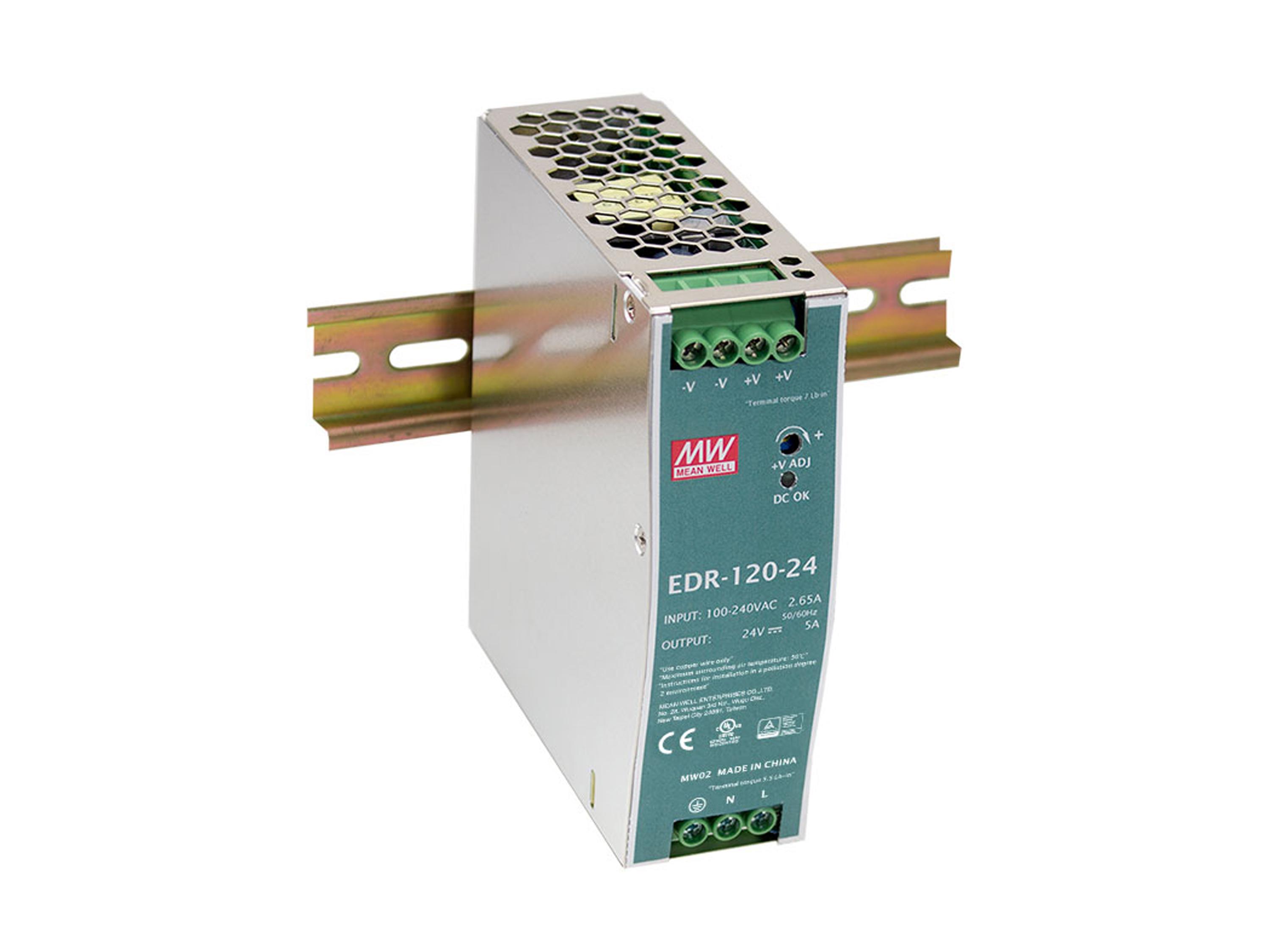 LevelOne POW-4841 alimentatore per computer 120 W Colore menta, Argento