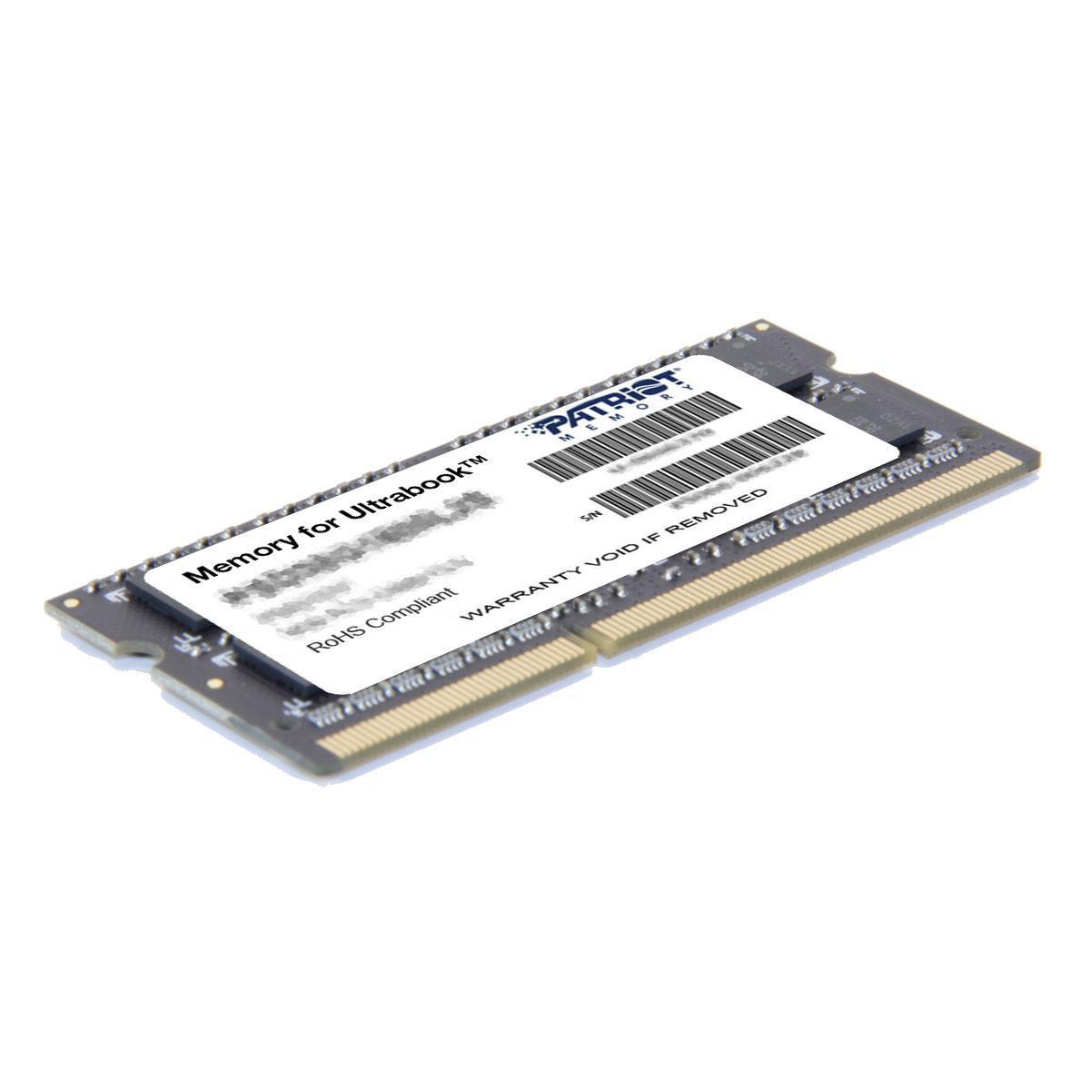 Patriot Memory PSD34G1600L2S memoria 4 GB 1 x 4 GB DDR3L 1600 MHz (Patriot Memory for Ultrabook - 4GB - D)
