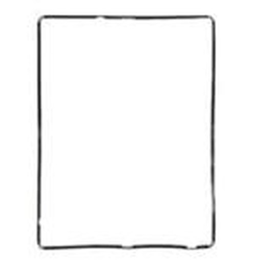 Cornice supporto LCD per iPad 2 Nero