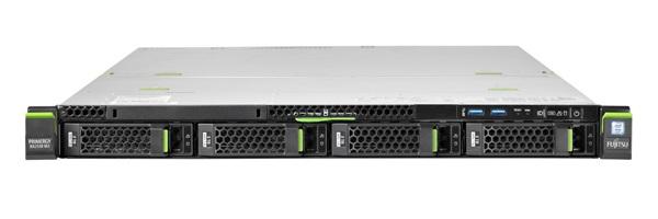 Fujitsu PY RX2510 M2 4x3.5" Rack (1U) Nero, Argento