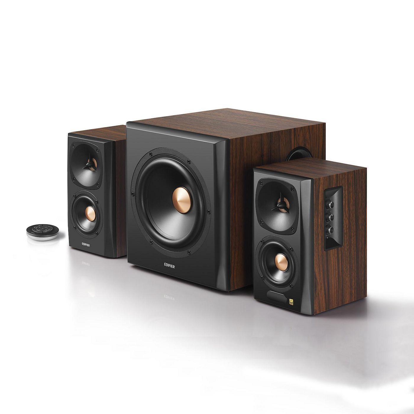 Set di altoparlanti 150 W Nero, Legno