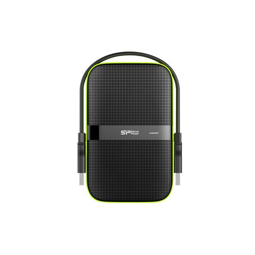 Silicon Power Armor A60 disco rigido esterno 5000 GB Nero, Verde