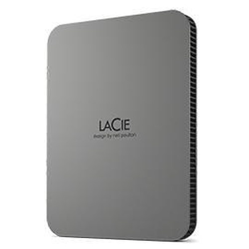 LaCie Mobile Drive Secure disco rigido esterno 2 TB USB tipo-C 3.2 Gen 1 [3.1 Gen 1] Grigio (Lacie 2TB MOBILE DRIVE Secure USB-