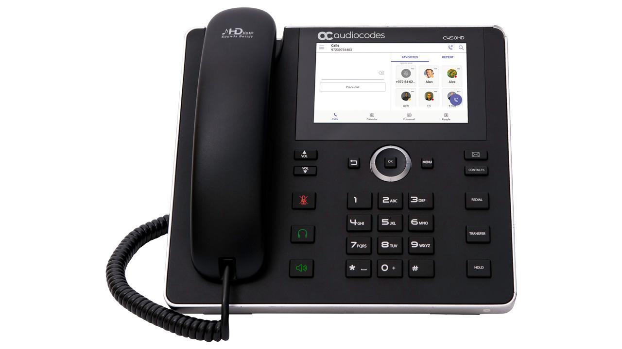 Audiocodes Teams C450HD IP-Phone PoE GbE black