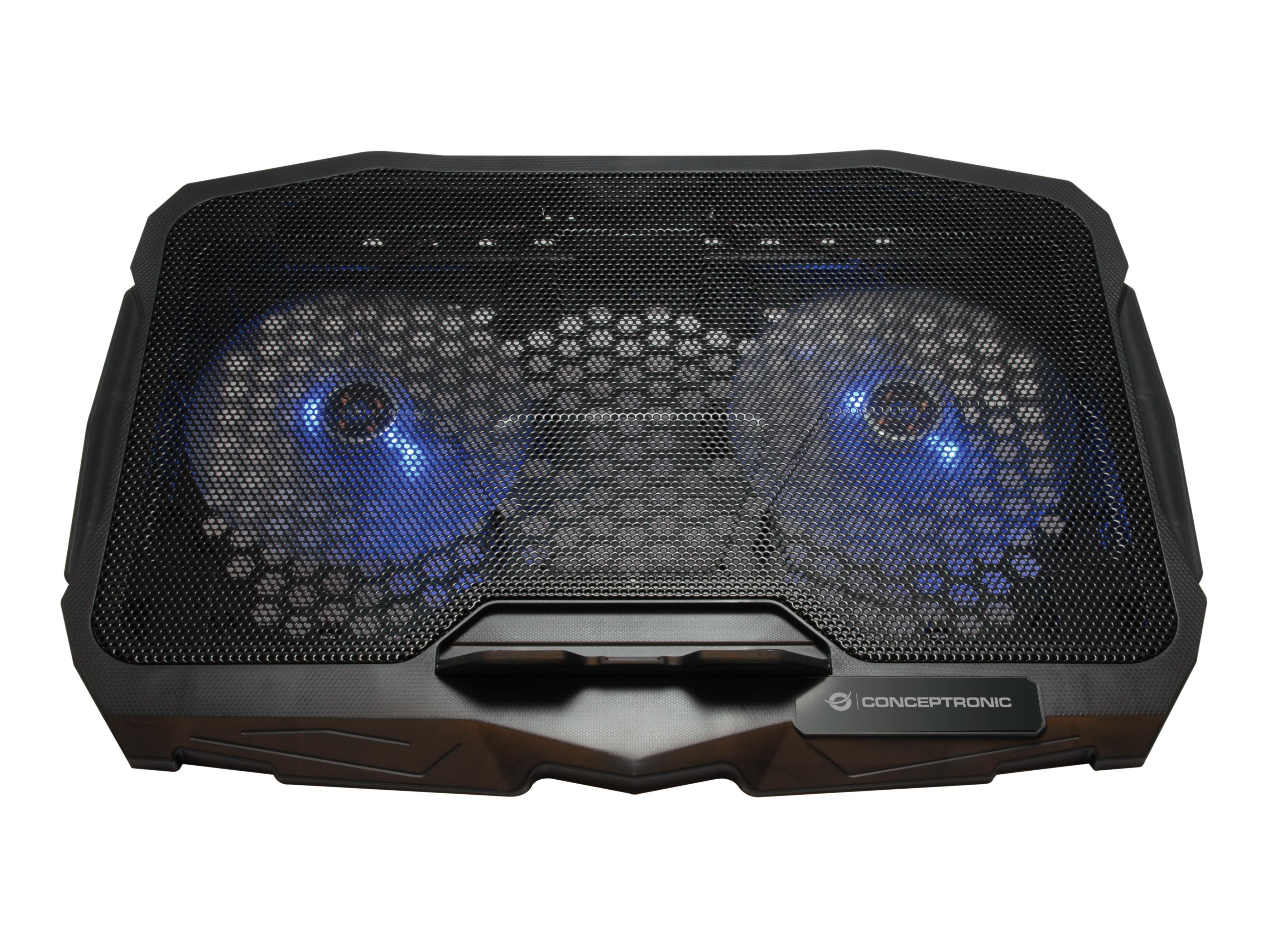 Conceptronic THANA07B base di raffreddamento per laptop 43,2 cm (17") Nero