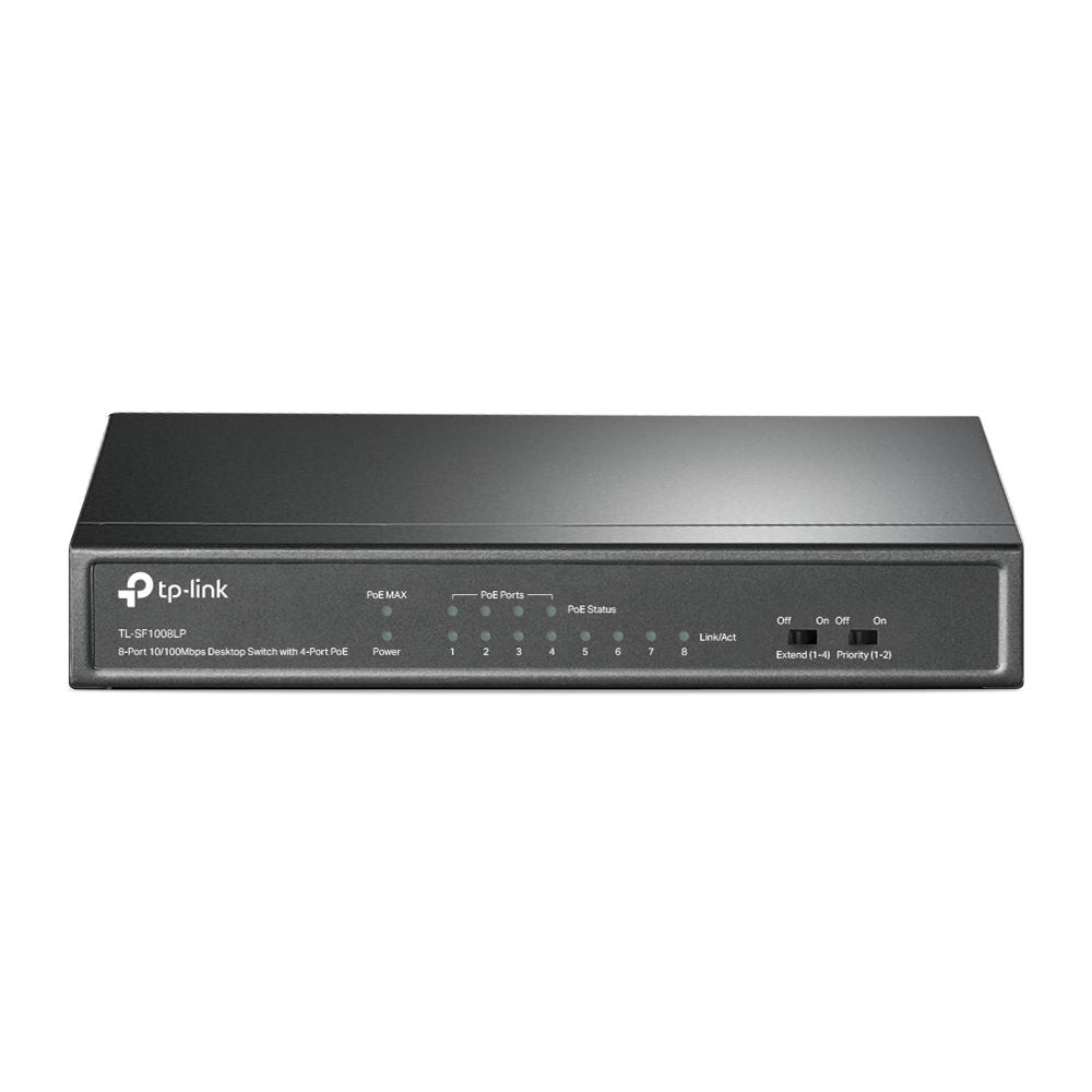 TP-Link TL-SF1008LP switch di rete Non gestito Fast Ethernet (10/100) Supporto Power over Ethernet (PoE) Nero
