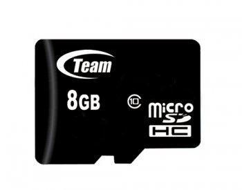 Team Group microSDHC 8GB Classe 10 (Team 8GB Micro SDHC Class 10 Flash Card with Adapter)