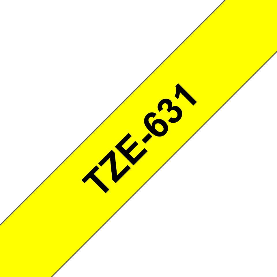 Brother TZE-631 nastro per etichettatrice Nero su giallo (Brother TZe-631 - lamineret b?nd - 1 k)