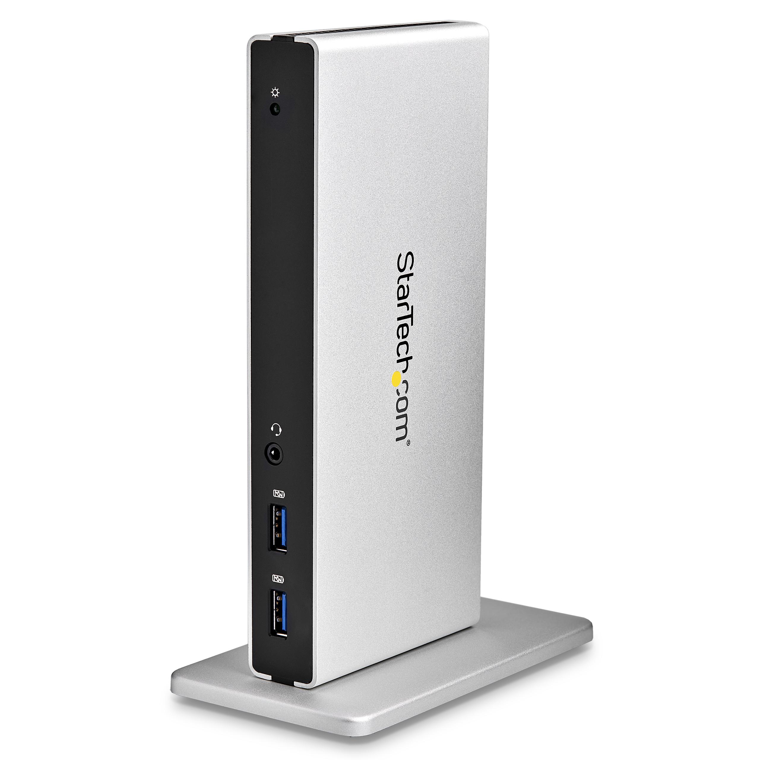 StarTech.com Docking Station Universale per Laptop USB 3.0 per dual-monitor DVI Gigabit Ethernet con adattatori HDMI / VGA - Ad